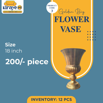 Elegant Golden Flower Vase