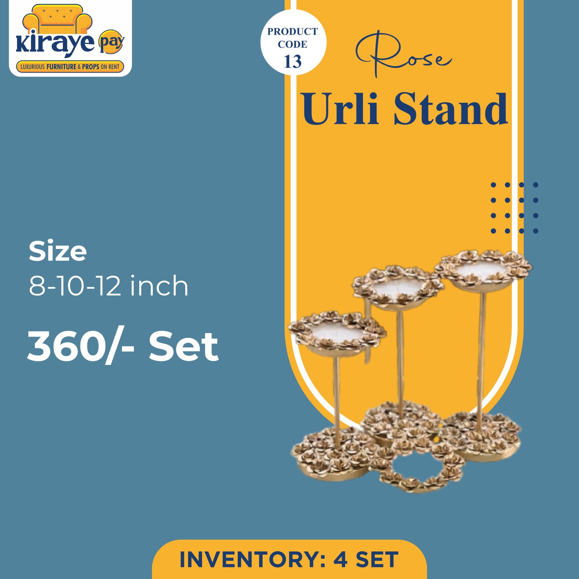 Rose Urli Stand