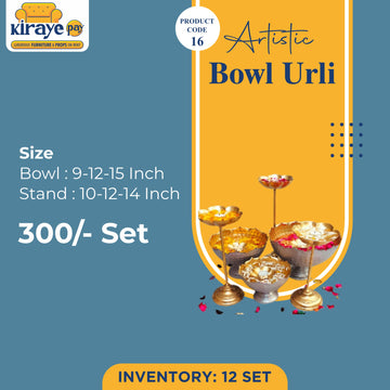 Artistic Bowl Urli with Stand