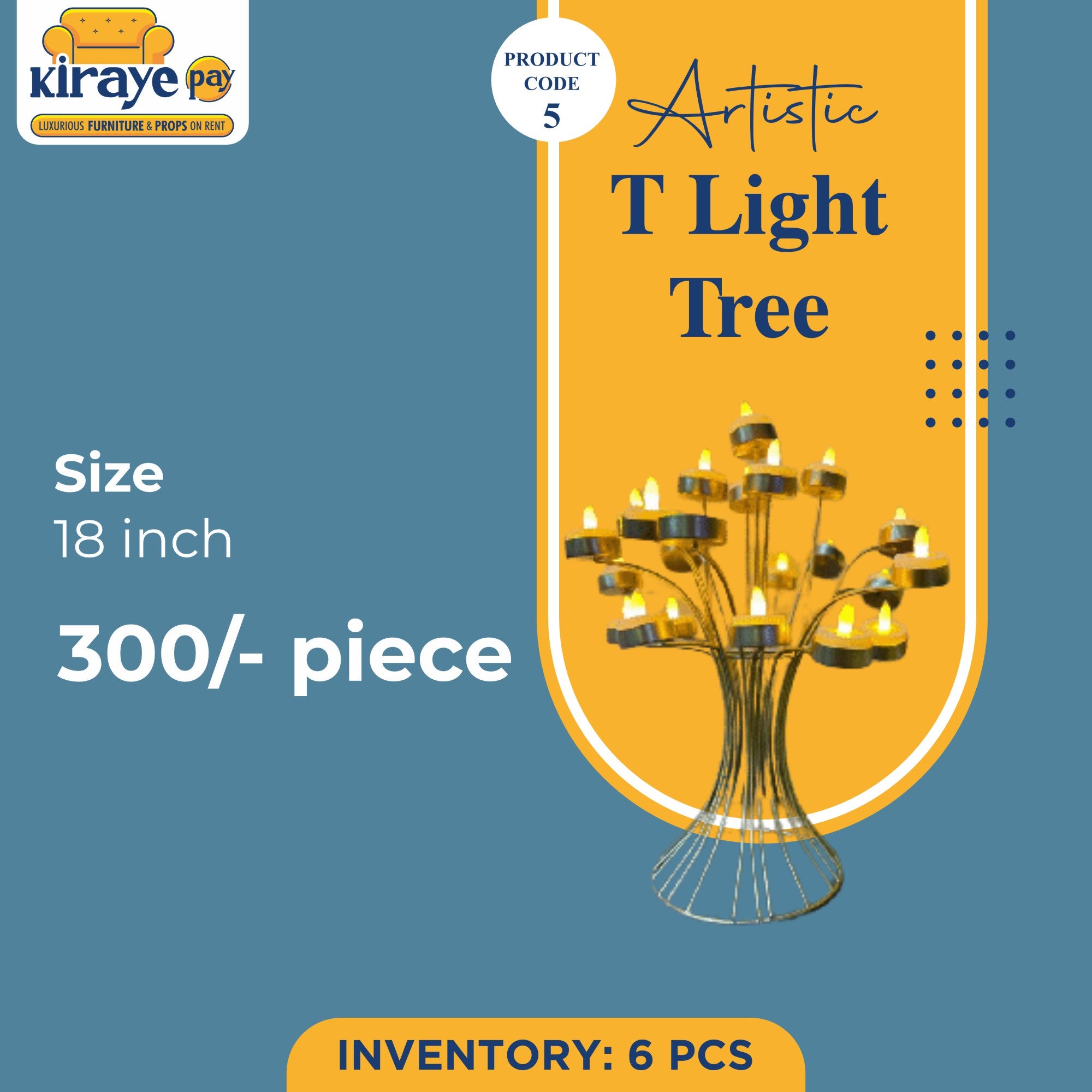 Artistic T-Light Tree